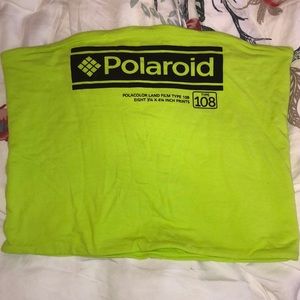 neon polaroid tube top